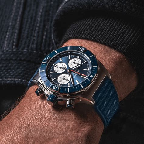 breitling super chronomat blue|breitling super chronomat 44 review.